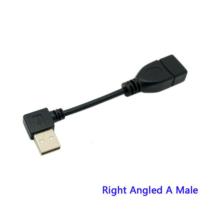 10Cm 20Cm 40Cm USB2.0 Kabel Usb Man-vrouw Verlengkabel 90 Graden Schuine: Right angled / 0.1m