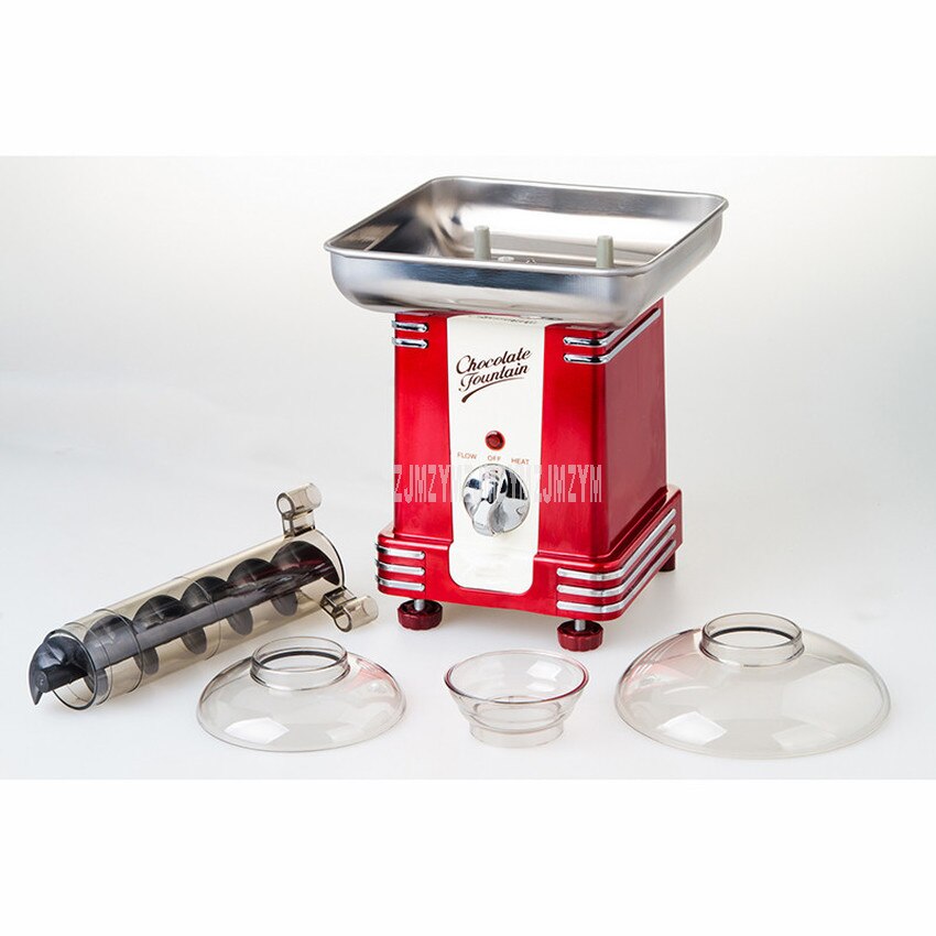 220V Mini Schokolade Brunnen Kreative retro Schokolade Wasserfall 70w Haushalt 3 Schicht DIY Rührgerät Heizung Fondue Maschine