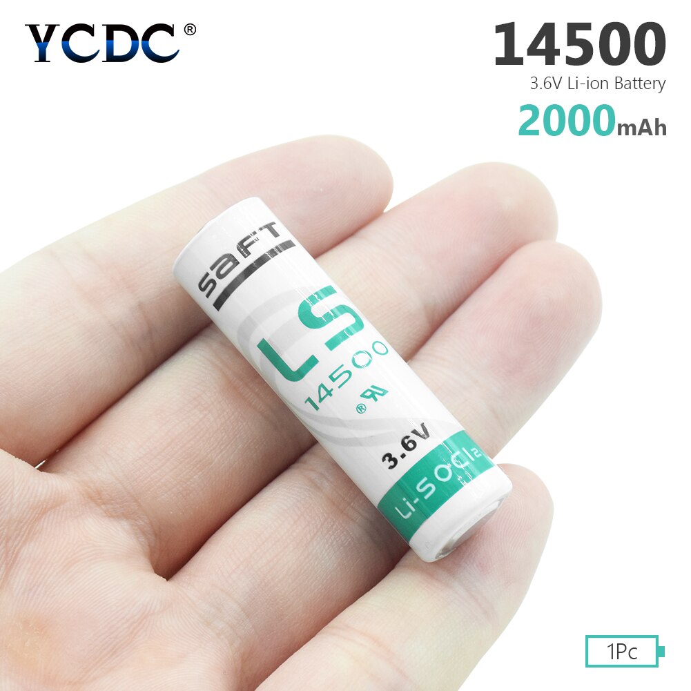 Ycdc Aa 14500 3.6V Lithium Batterij Voor Gas Meter Alarm LS-14500 ER14505 Batterijen