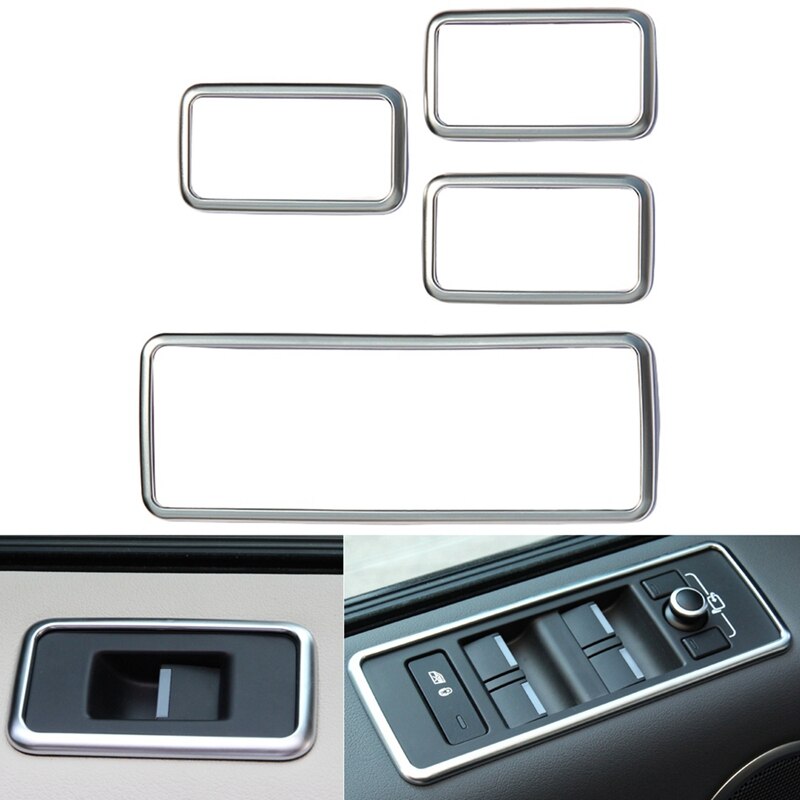 DIYUCAR ABS Center Console Gear Shift Decoratie Strip - Zilver Voor Land Rover Range Rover Evoque 2012-2018