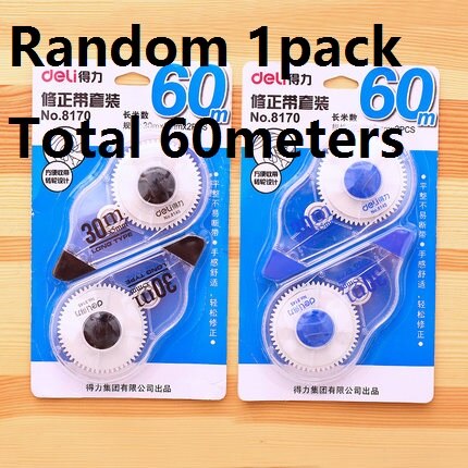 60M/pack Super Long Correction Tape White Modify Tape School Sticky Tape Correct Written Mistake Homework Test Office File 8170: Default Title