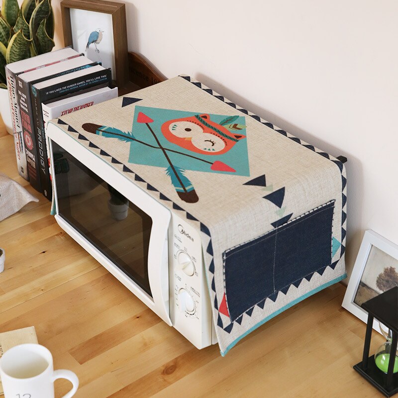 Microwave Oven Cover Fabric Dust Cover Oven Cover Towel microwave cover kitchen aid mixer