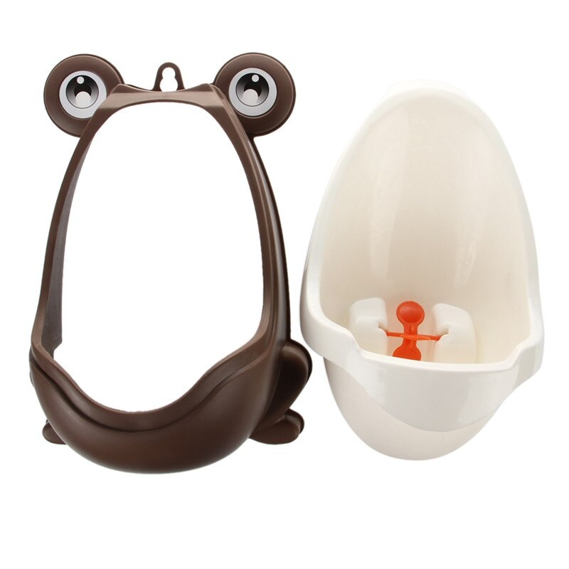 Stilige froskebarn står vertikalt urinveggmontert urinspor