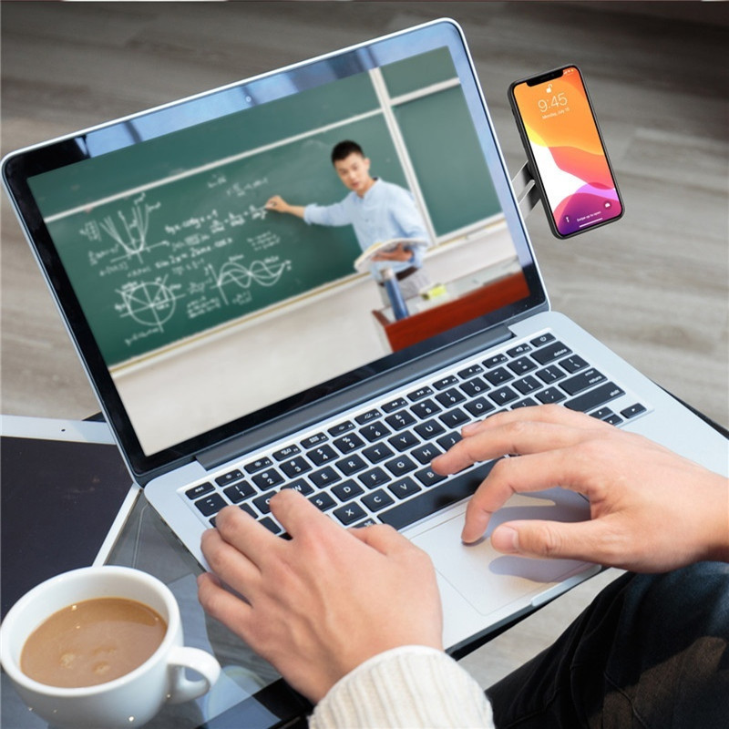 Support magnétique en Aluminium pour ordinateur portable, Support d'écran, montage latéral, connexion des supports de tablette, double moniteur, Clip d'affichage, Support de téléphone réglable