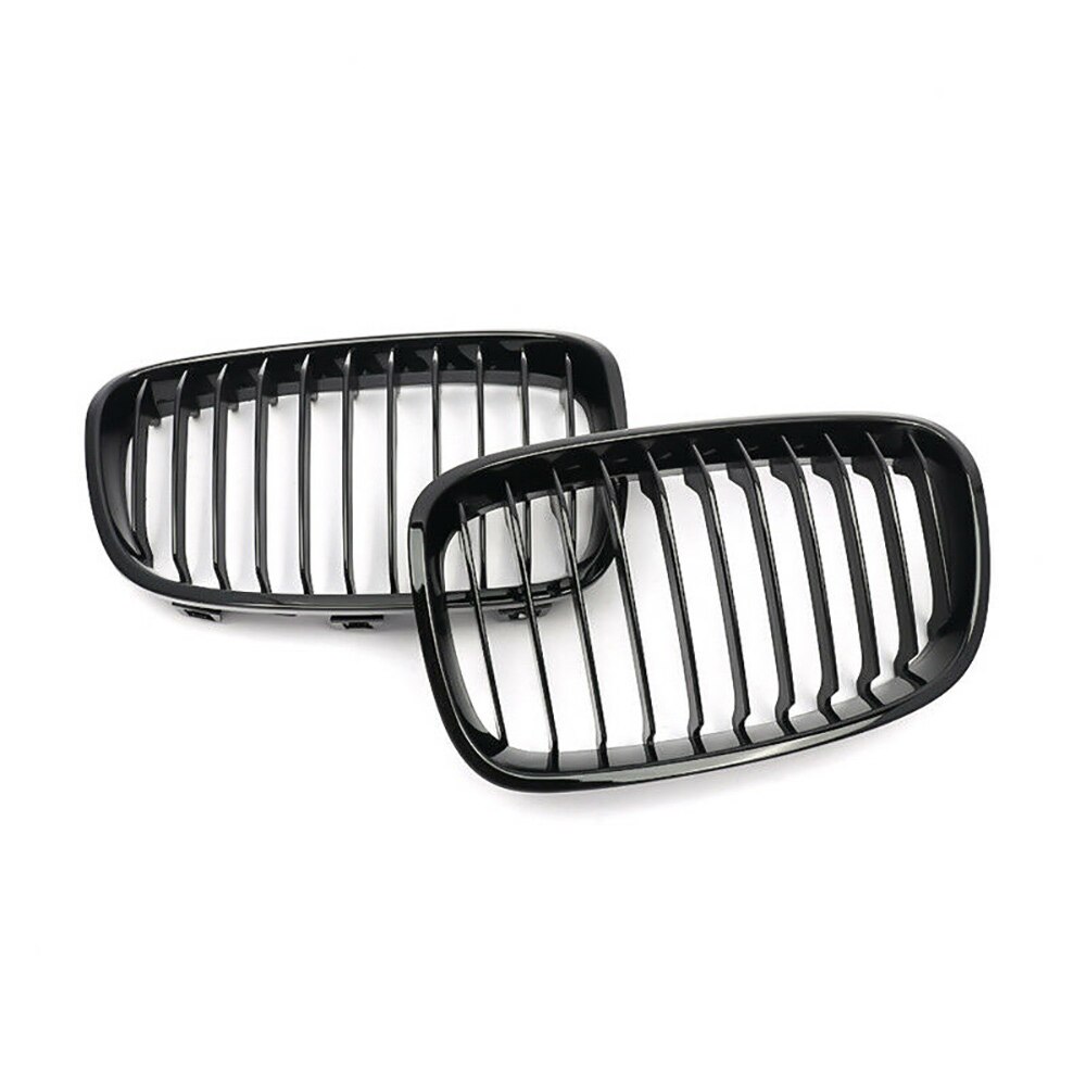 Parrilla delantera para BMW de coche 1 serie F20 coche mate brillo negro M Estilo frontal riñón doble rejilla conjunto de rejillas de carreras