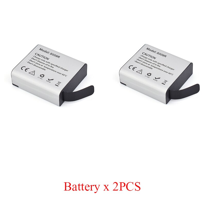 Hawkeye Firefly 8S 8SE 7SE 7S X XS Action Camera 3.85V 1200mAh Li-Po Replacement Battery With 2 in 1 Charger S009R: 2 Battery