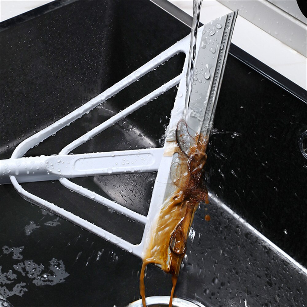 Sweep Water Floor Scraper Silicone Magic Sweeper Bathroom Scraper Mop Scrape Floor Mopping Gods Broom Black Technology