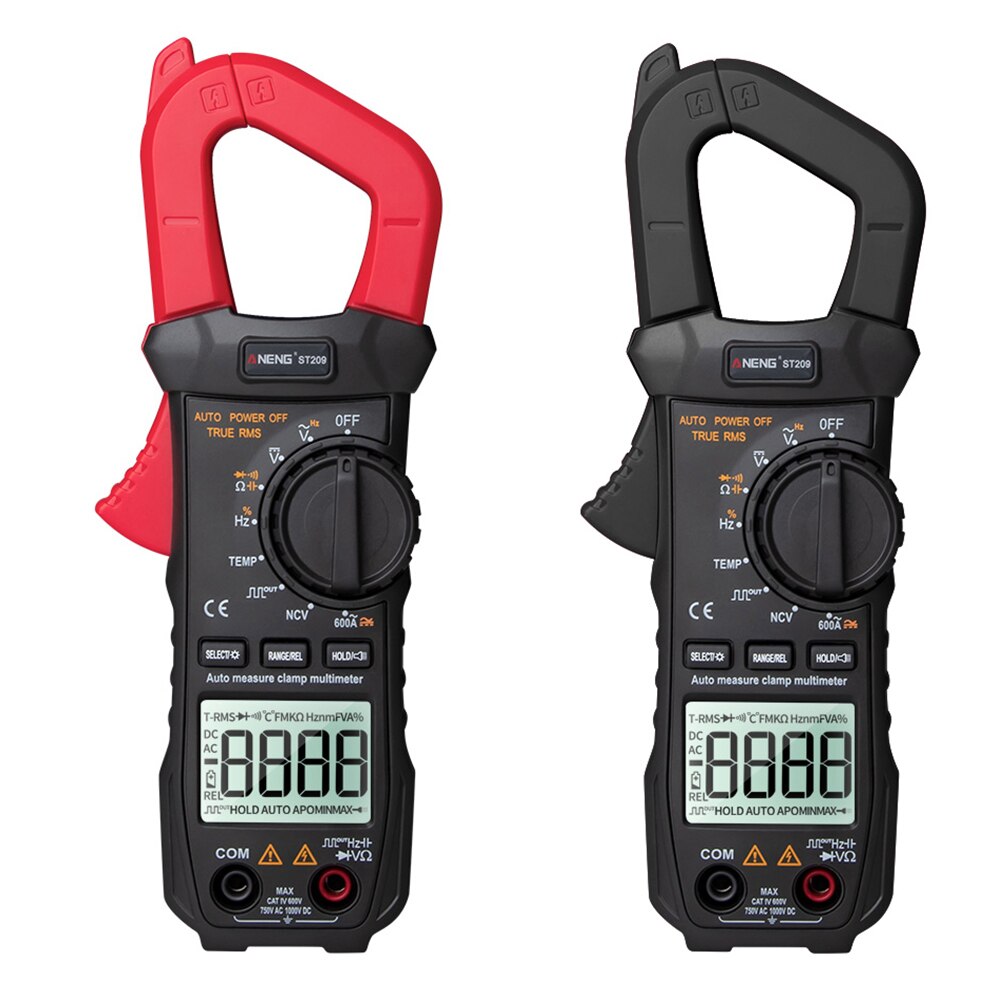 Digital Multimeter Clamp Meter ST209 6000 Counts Auto Range True RMS DC/AC Current Clamp Tester Voltmeter Electrician Tool