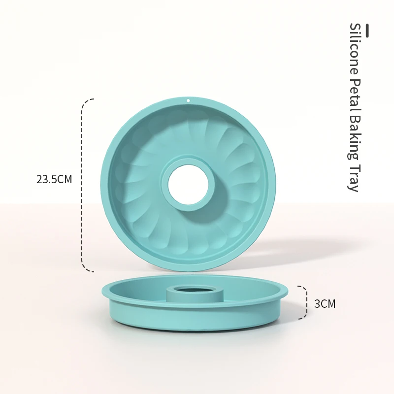Stampo in Silicone 3D per Torte, Antiaderente, Scanalato, per Decorazione Dolci e Pasticceria: verde militare