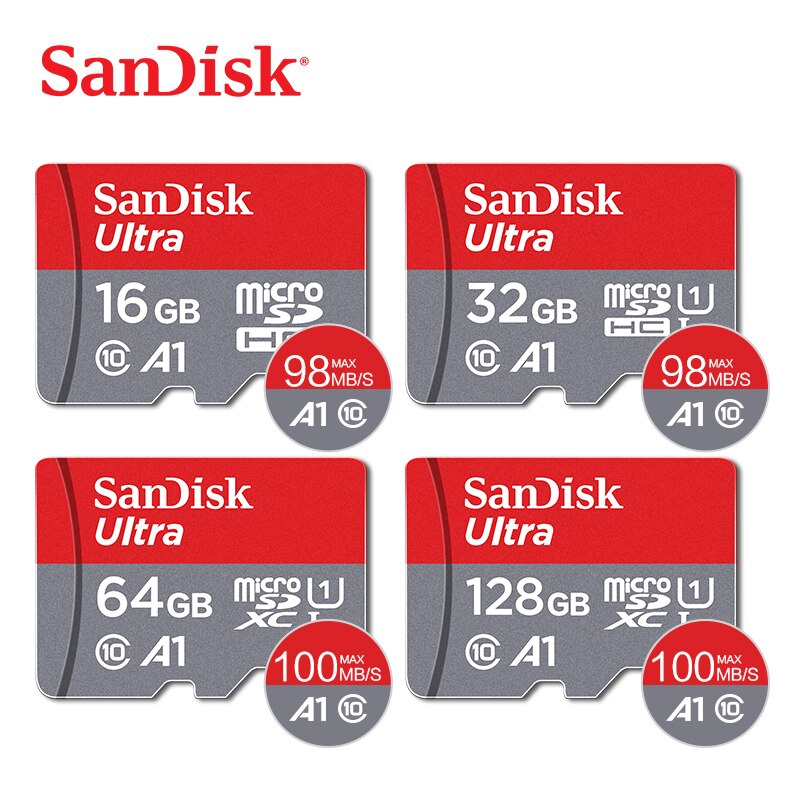 SanDisk-Carte Micro SD, 16 go/32 go/64 go/128 go, sdh, TF, Carte mémoire