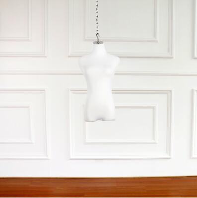 Plastic 4style Female Mannequin Body Cloth Model Props Hanging Half-Length Wedding Stainless Steel Hook Display No Hand 1pc D349