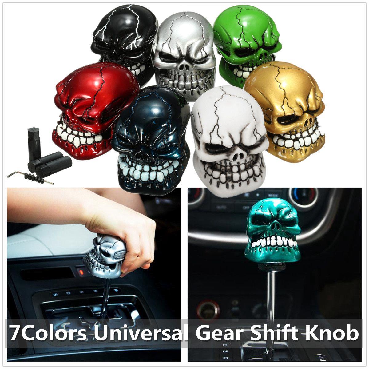 Palanca de cambios Universal con de calavera para coche, camión, Manua, perilla de palanca de cambios