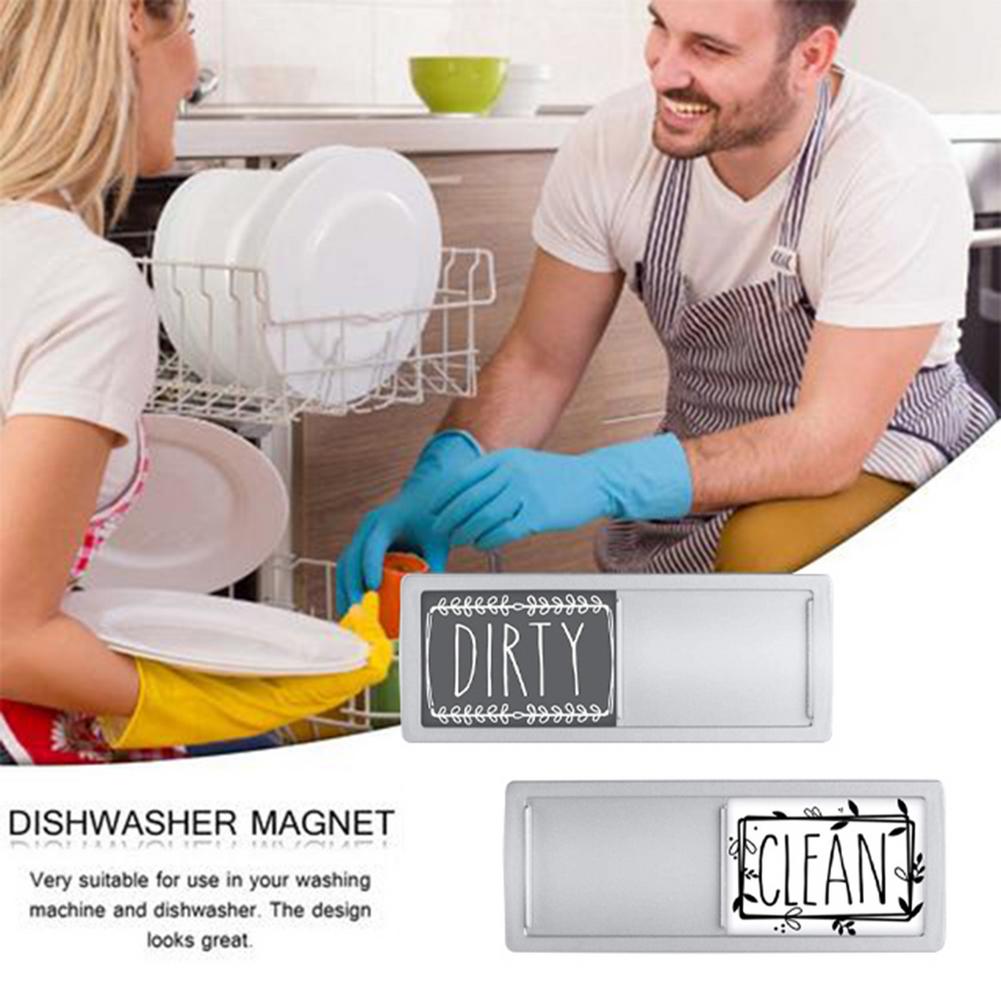 Oppvaskmaskin magnet rent skittent skilt sterk magnet indikator ikke riper kjøkken oppvaskmaskin kjøleskap magnet med klistremerker