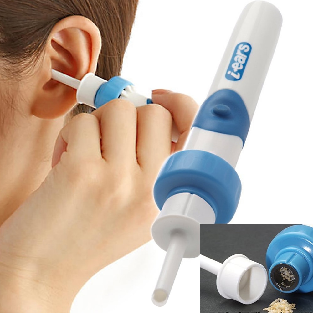 Elektrisk fjernelse af ørevoks støvsugerrenser øreprop smertefrit værktøj