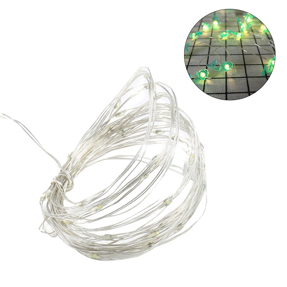 Rode Koperdraad Lamp String Led Meisje Kamer Decoratieve Verlichting Slaapkamer Decoratieve Verlichting String Opknoping Lichten Kleine Gekleurde Lichten: 7a