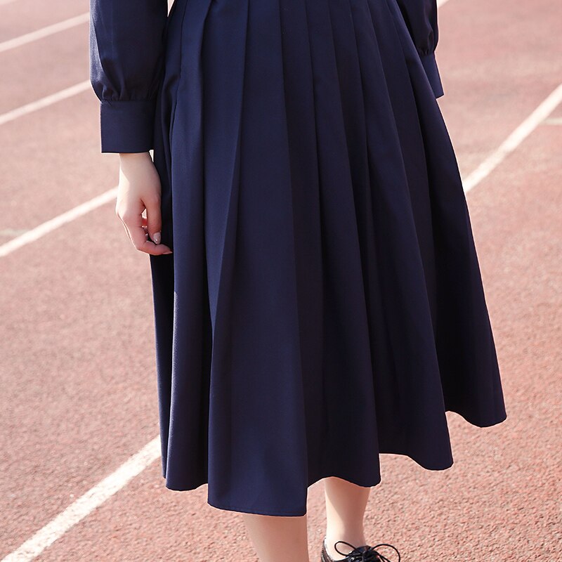 Herfst japanse matrozenpak uniformen koreaanse studenten dragen klaspakken japanse gala-uniformen universiteit wind vrouwelijk: Enkele rok / Xl