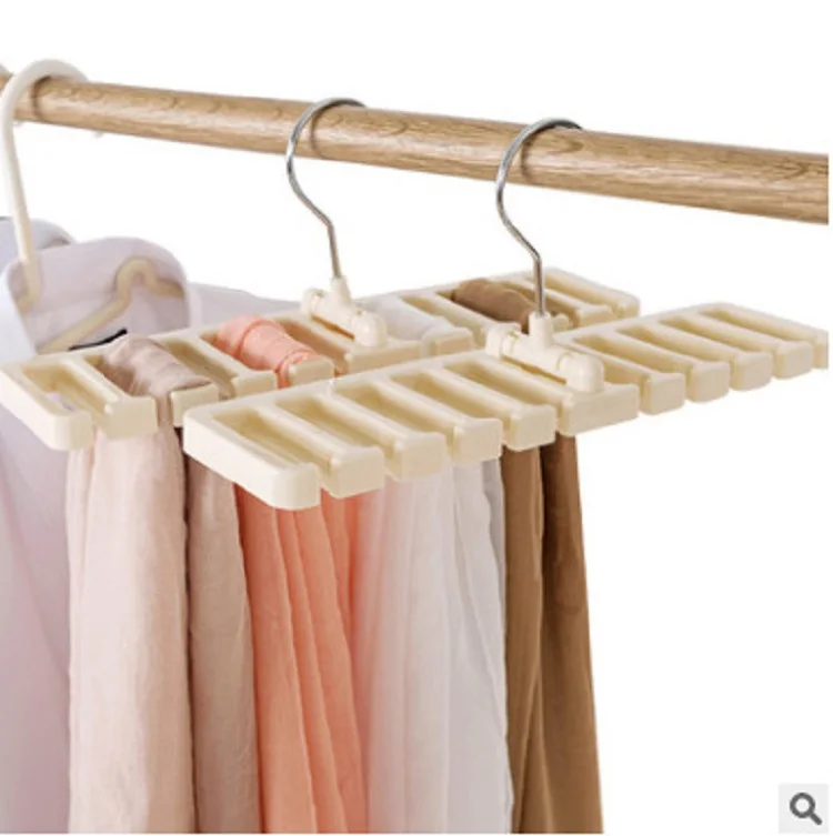 Krawatten-Gürtelaufhänger, Kleiderschrank-Organizer, 10 Kartenfächer, großes FassungsvermöGen, Gürtel-Aufbewahrungsregal, Schal-Krawatte, hängender Organizer, Schal-Haken