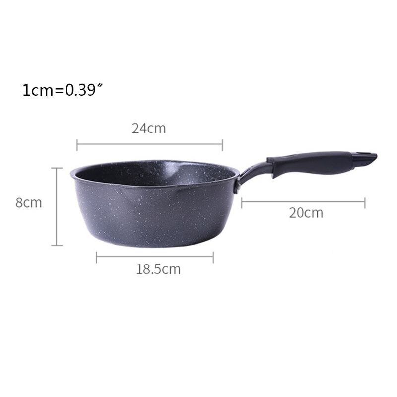 24cm multifunctionele aluminium legering antiaanbak koekenpan gebakken ei pot inductiekookplaat koken kleine wok voor keuken