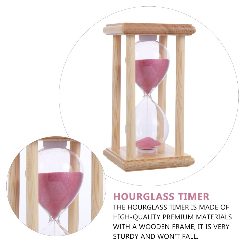Glass Hourglass Timer Transparent Tabletop Hourglass Time Desktop Sandglass