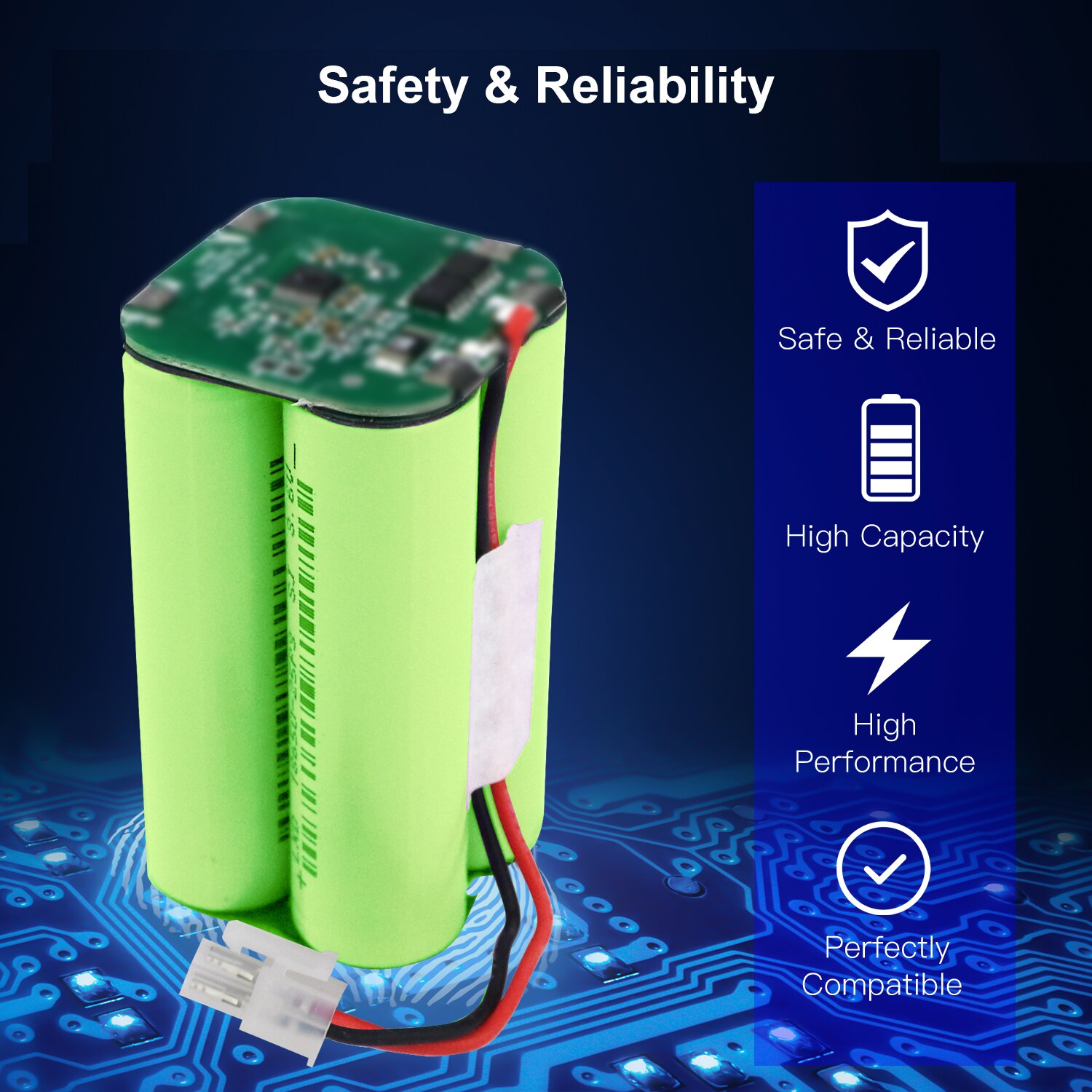 100% original Akku 14,8 V 12800mAh robotic staubsauger zubehör teile für Chuwi ilife A4 A4s A6 A9, v7, V7s