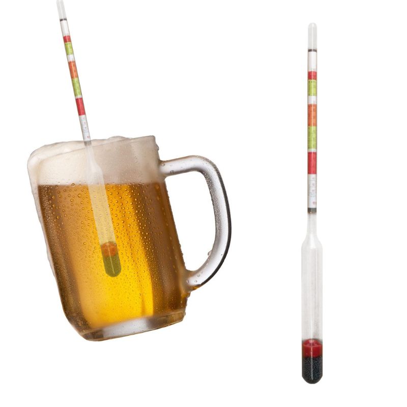 2pcs Triple Scale Hydrometer Self Brewed Wine Sugar Meter for Home Making Beer J6PC