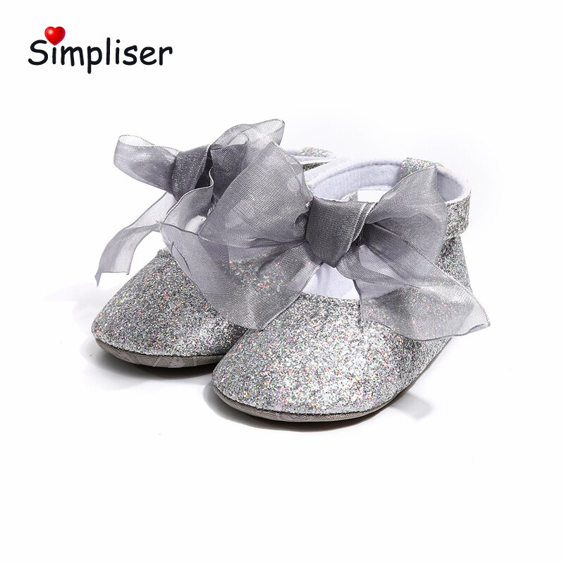 Princesse bébé filles robe chaussures infantile enfant en bas âge berceau chaussures premiers marcheurs grand arc semelle souple anti-dérapant Prewalkers chaussures rouge