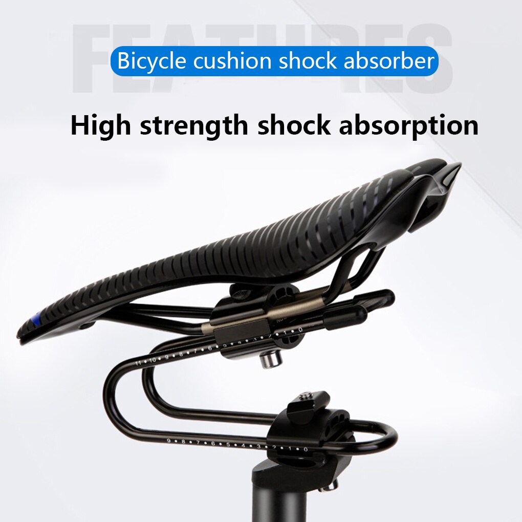 Bike Seat Shock Absorber alloy Spring Steel Bicycle Saddle Suspension Device with Scale Mountain Road Bicycle Accessories