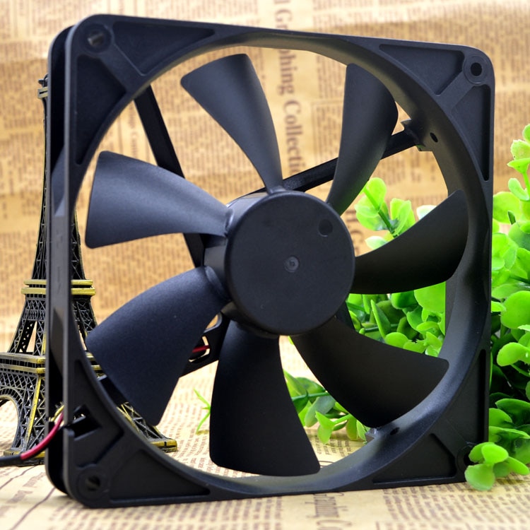NANILUO Beste stille rustige 140mm pc case cooling fans 14 cm DC 12 V 4D plug computer koelers 14025 fan 2Pin