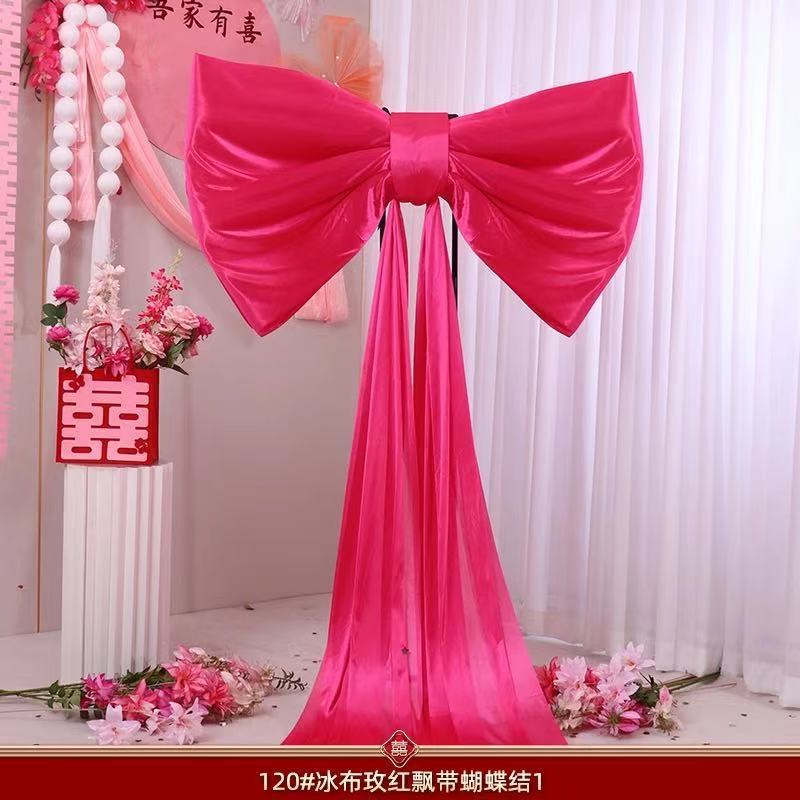 Giant Pink Bow Wall Decor Large Ribbon Wall Decor For Room Decor Party Wedding Booth Event Stage Background Display Christmas: Pink