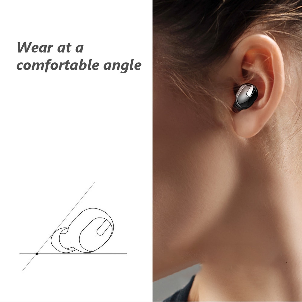 M8 mini in-ear verborgen bluetooth 4.2 draadloze muziek oordopjes oordopjes voor iphone android met oplaadcase sport oordopjes headset