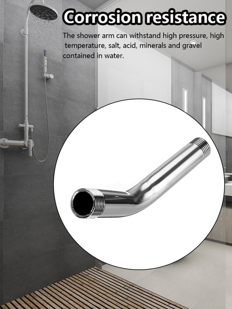 15cm Rvs Douche Badkamer Douche Arm Douche Extension Tube Badkamer Benodigdheden Kraan Extender Douche Accessoires