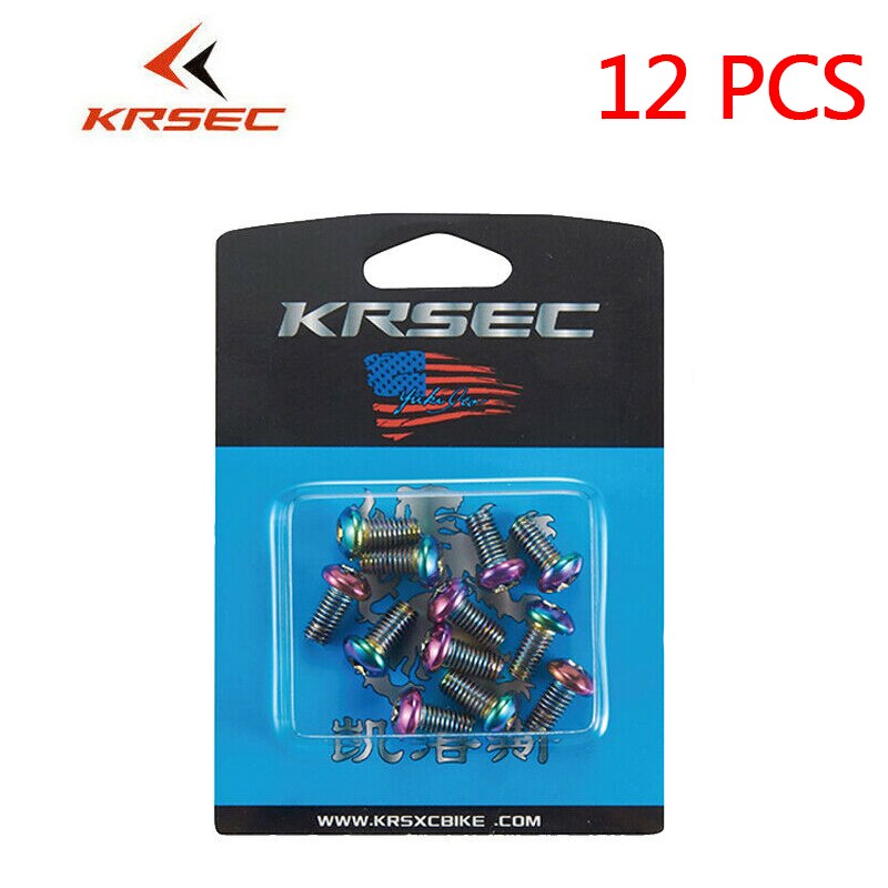 Bulloni del rotore del freno a disco della bicicletta KRSEC M5 * 10 T25 viti del freno per Mountain Bike da strada chiave per freni a disco Mtb parte della bicicletta: 12PC