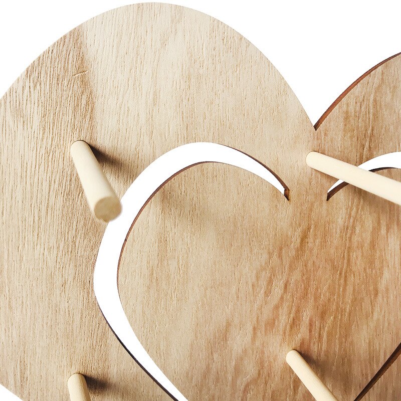 Houten Donut Stands Hartvormige Houder Voor Bruiloft Verjaardag Party Donuts Display Hoek Decoratie RERI889: 1Pcs C