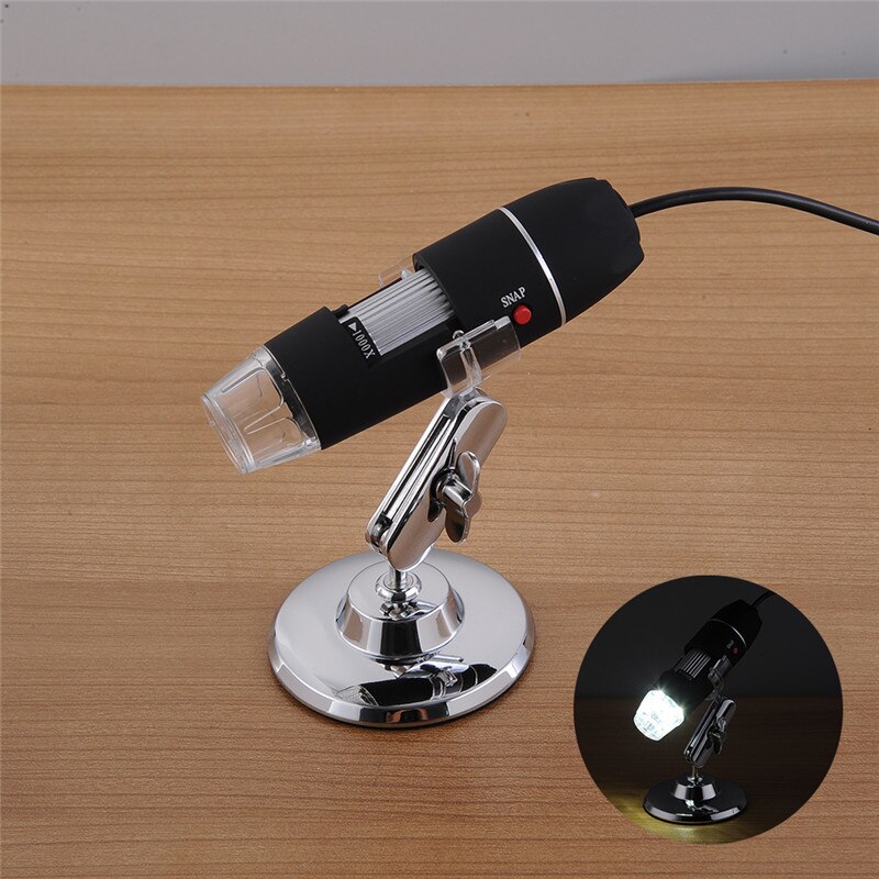 1000x 8 led elektronische microscoop usb digitale endoscoop camera microscoop pincet vergrotingsmeter
