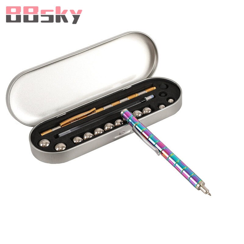Bbsky magnetische pen metalen variëteit magneet magnetische waterdichte condensator cool play variabele decompressie pen  c338