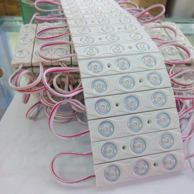 waterproof 2835 3LEDs Injection module super bright led modules lighting white/Warm /red/green/blue/Yellow Dc12V