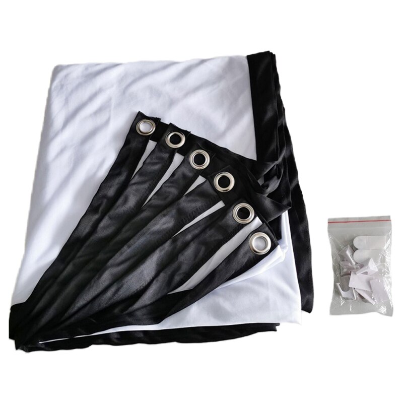 Projector Screen 150 inch 16:9 Foldable Anti-Crease Portable Projection Movies