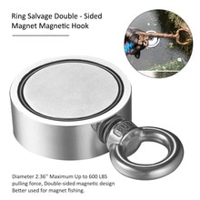 Sterke Dubbelzijdige Magnetische Ring Sterke Magnetische Ring Salvage Dubbelzijdig Magneet Magnetische Haak Dual Side Vissen Magneten