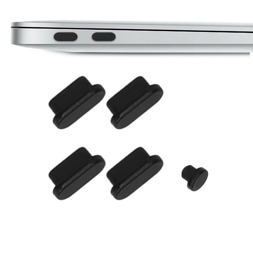 2 Stks/partij Soft Silicon Dust Plug Voor Macbook Air 13 A1932 Stof Plug Usb-poorten Anti-dust Plug Stopper