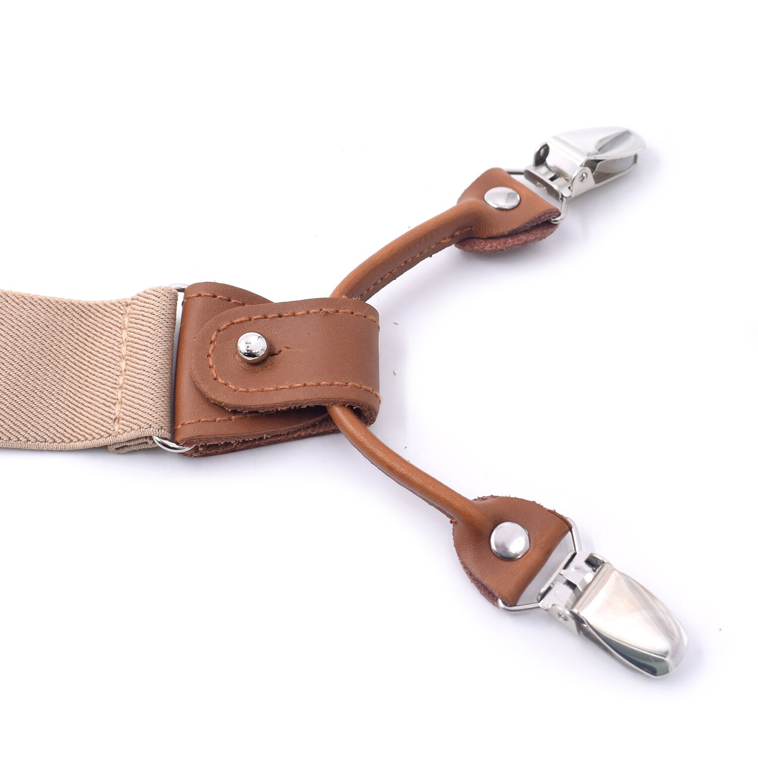 Bretelles en cuir Vintage Bretelles avec Clips en métal Pour hommes réglable chemise élastique sangle ceinture Bretelles Pour Homme Tirantes