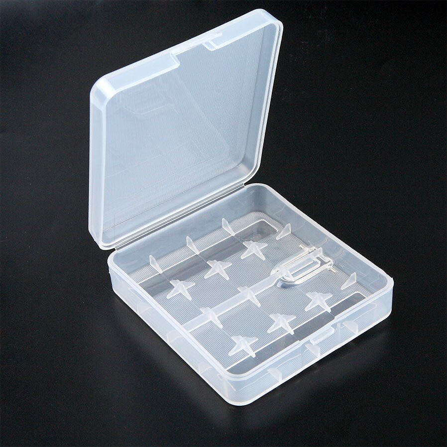 1 Pcs Batterij Houder Storage Box Voor 1-4 Stuks X 18650 Batterij Case Hard Plastic Transparante Container Wit