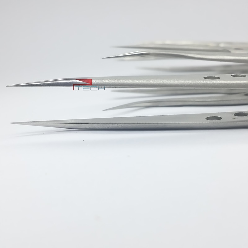 5pcs Tweezers of BAKU Hollow-Out , Ultra Rigidity Fine Point Anti-Static Stainless Steel Tweezers Set for iPhone Repair