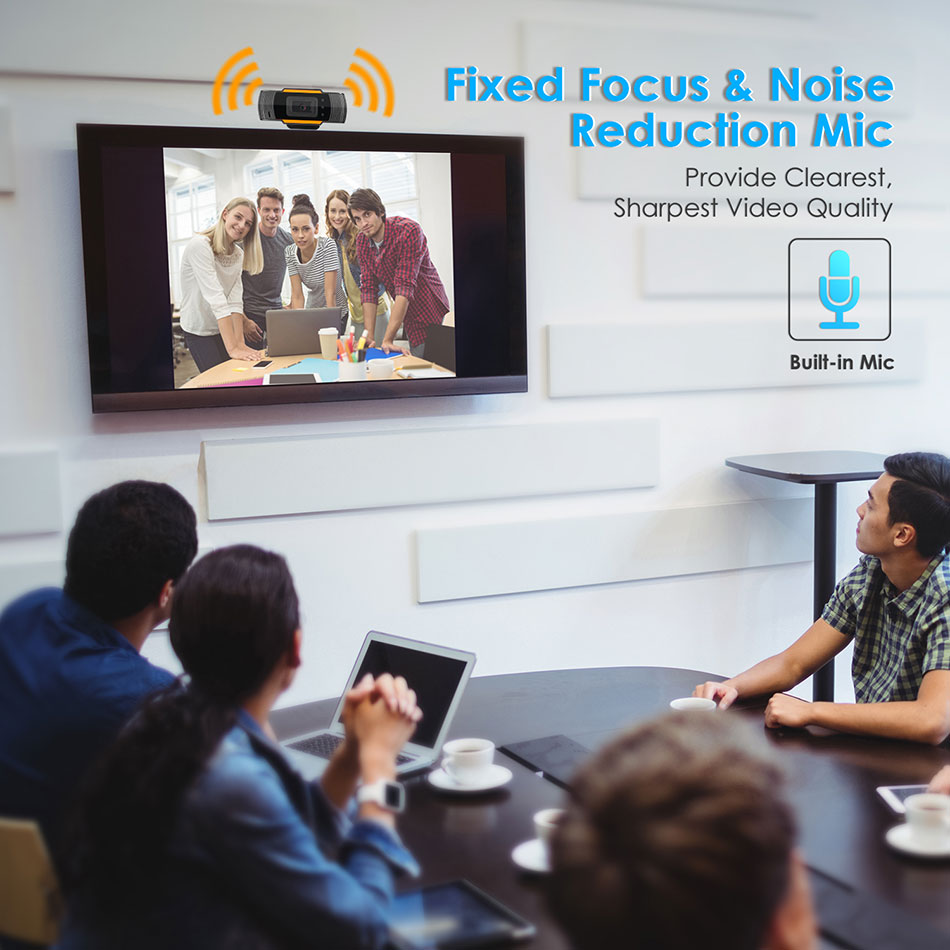 480/720/1080P Usb Hd Webcam W/Mic 180 Graden Groothoek Web Camera Voor zakelijke Conferentie Ruisonderdrukking Video Recorder