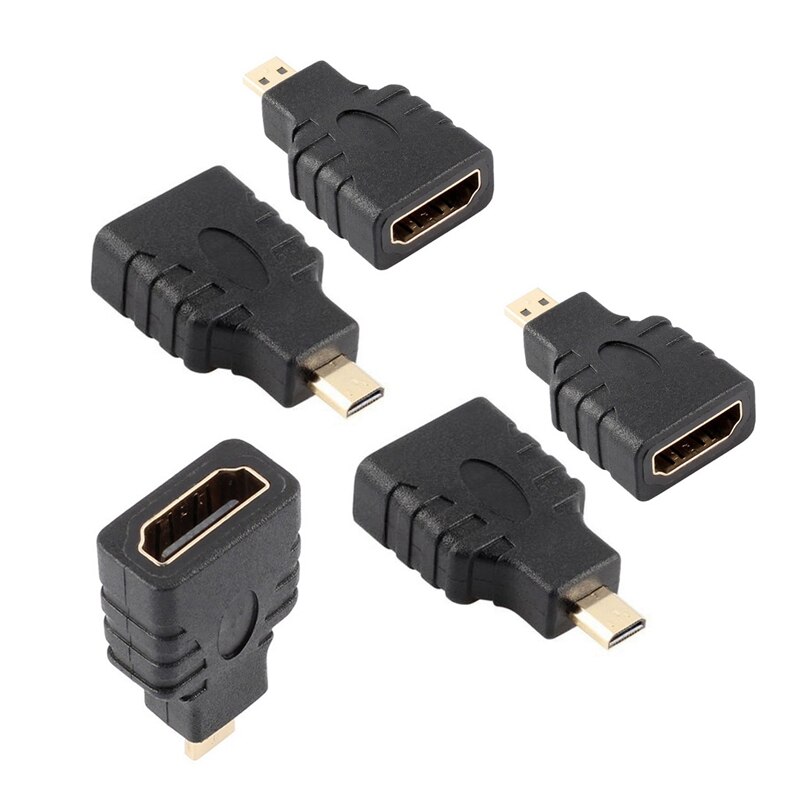Micro-HDMI to HDMI Adapter,Micro-HDMI Male to HDMI Female Coupler Connector for Micro-HDMI Port Devices Support 1080P Resolution