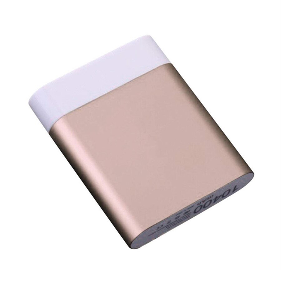 DIY Power Bank Box 4x18650 Battery Portable Charger Powerbank Case USB DIY Charger Box for Xiaomi Samsung (no battery): Gold