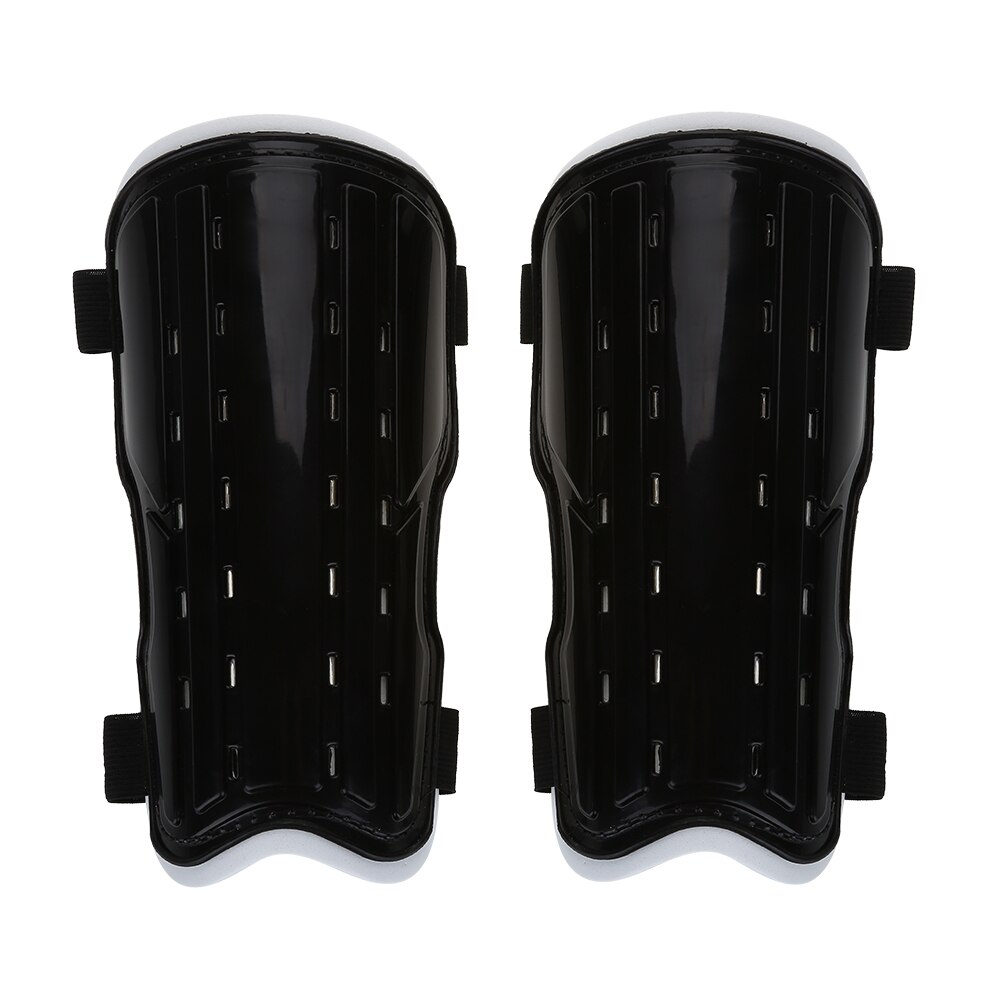 1 Pair Calcio Guardie Protettore Gamba Calcio Shin Pads Sport Esterno Gamba Equipaggiamento Protettivo Traspirante Shin Guard per adolescenti: Black