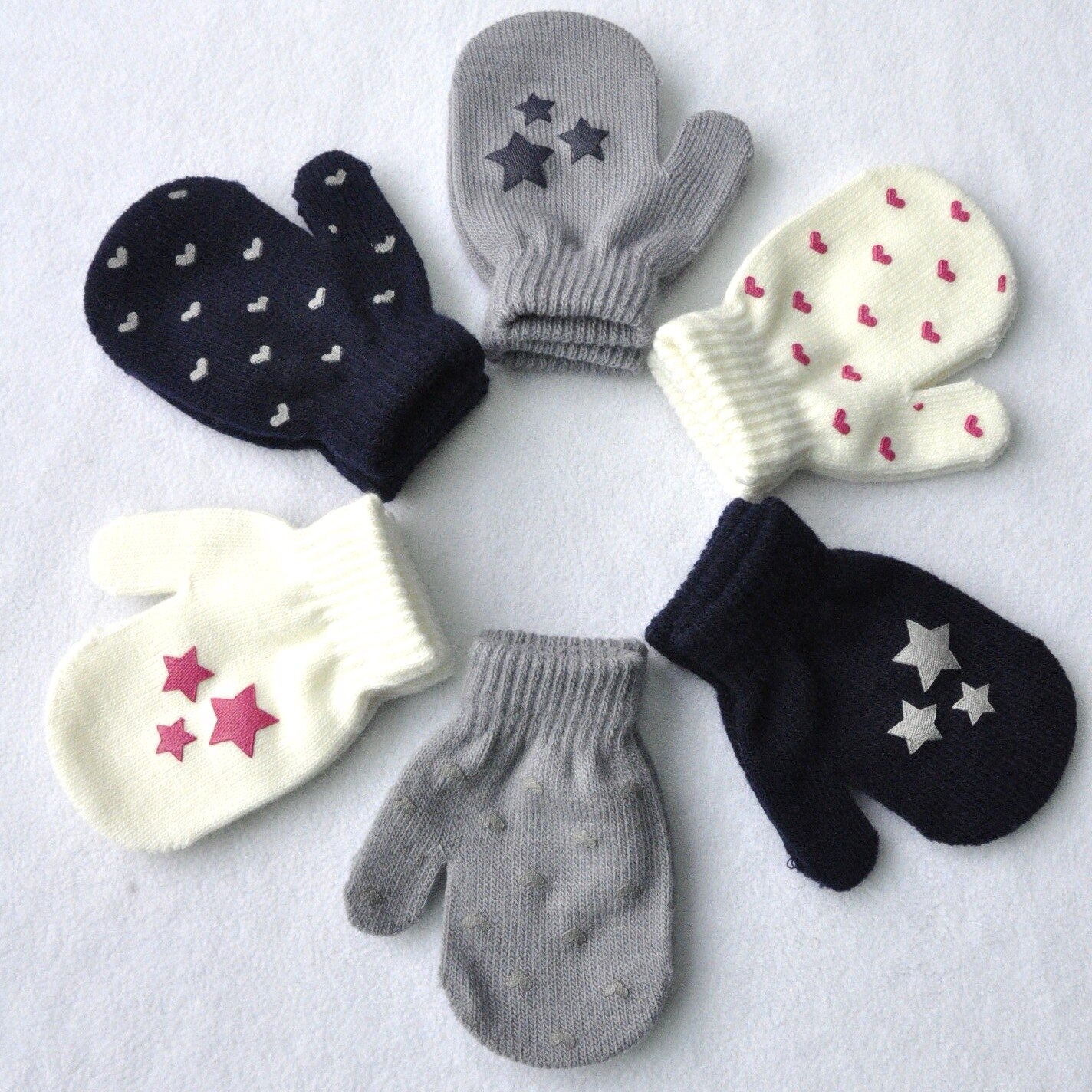 Kinder Handschuhe Winter Warme Baby Fäustlinge Gestrickte Jungen Und Mädchen Handschuh Für Alter Von 1-4 Jahre Alt