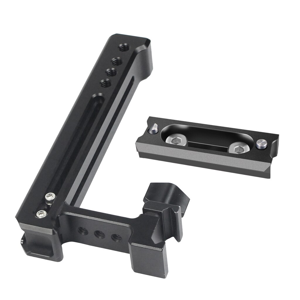 BGNing maniglia per fotocamera NATO Rail formaggio impugnatura superiore con supporto per scarpe fredde per Monitor universale per gabbia per fotocamera SLR foto video: w 54mm Rail