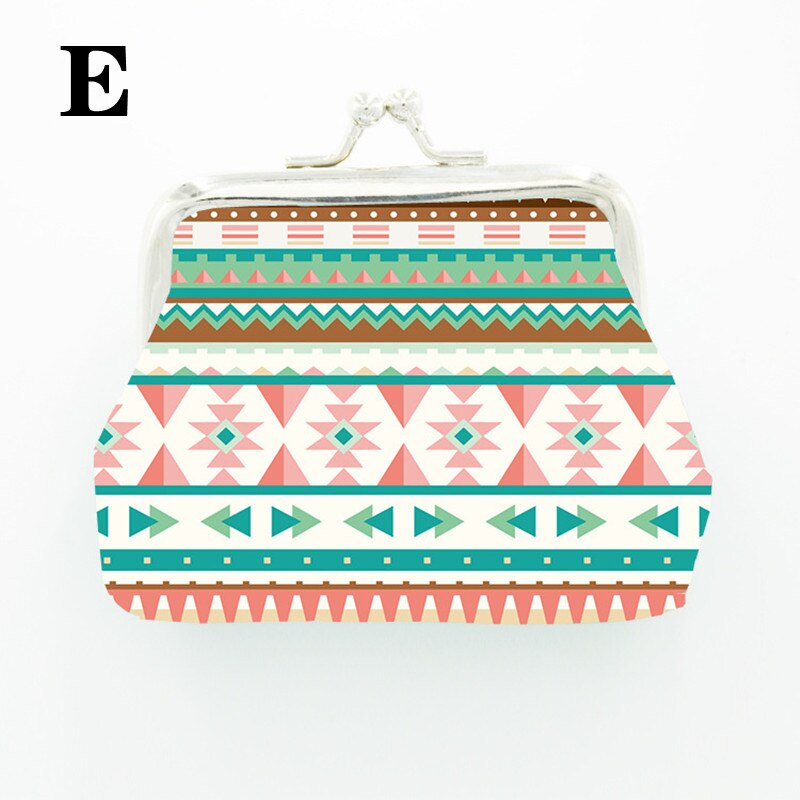 6 Stijlen Bohemen Vrouwen Portemonnee Vintage Nationale Wind Portemonnee Met Hasp Dame Clutch Bag Kleine Verandering Pouch: E