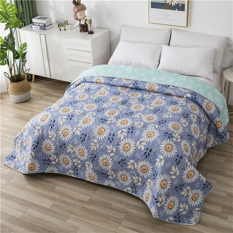 Couvre-lit matelassé en Patchwork à carreaux pour matelas, drap doux d&#39;hiver: Color 9